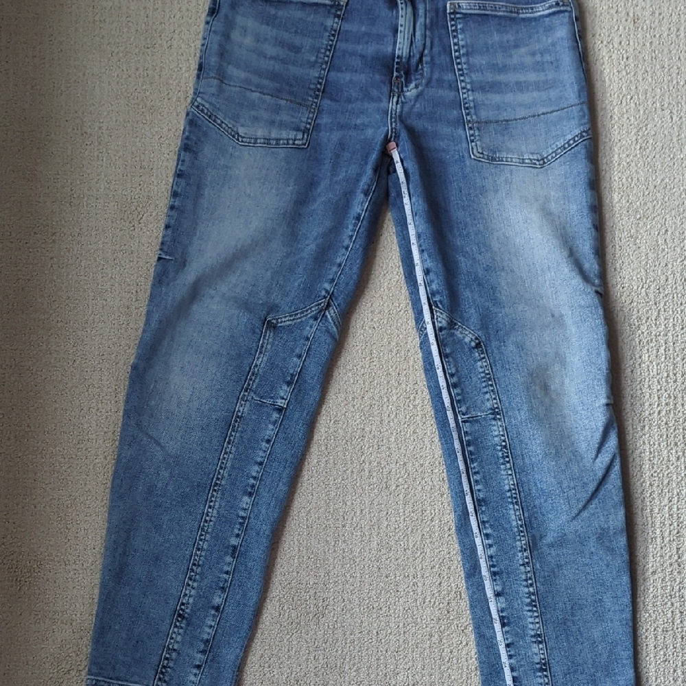 Pilcro Light Blue Straight Leg Jeans - Picture 6 of 7